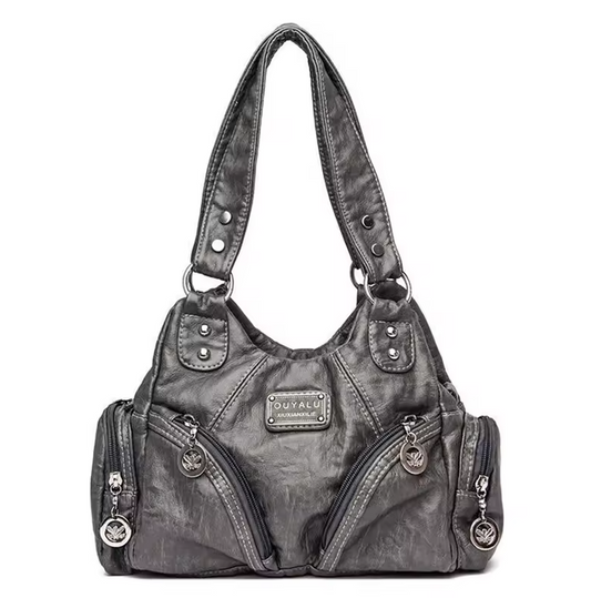 Ouy Grey Leather Bag